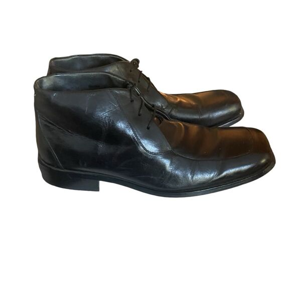 Fratelli Footwear Men\'s 10.5 High Top Lace Black Leather Oxford Dress Ankle Boot main image 8